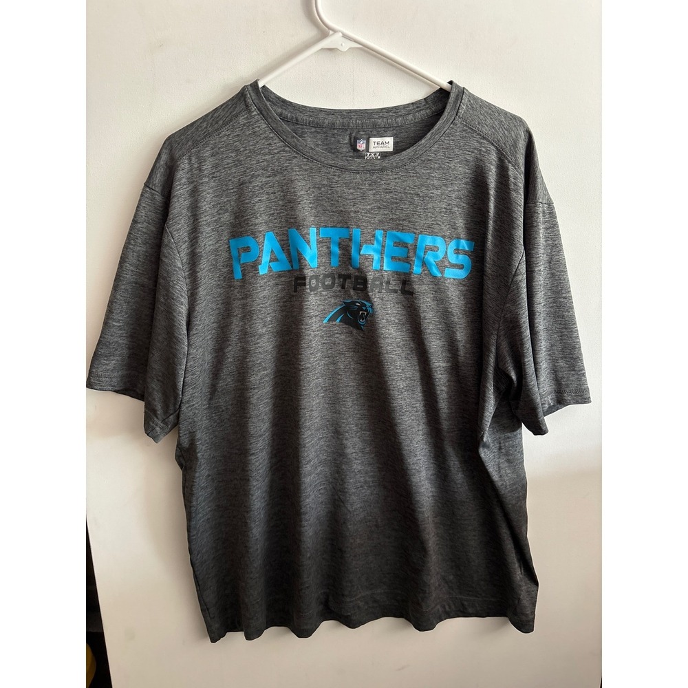 Carolina Panthers Football NFL Team Apparel‎ Gray Training T-Shirt XL